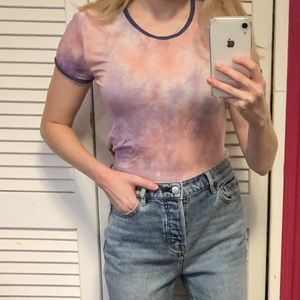 Forever 21 pastel tie dye top